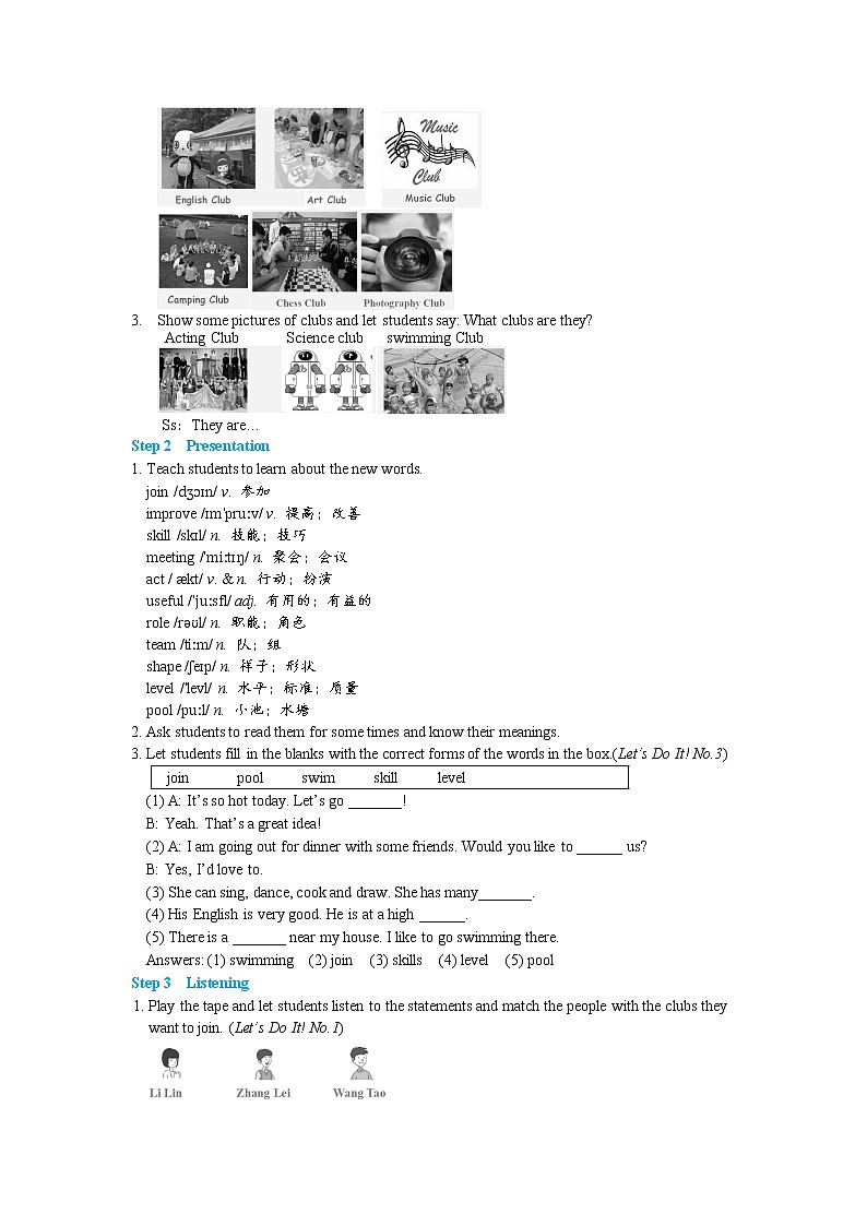 Lesson 20 Join Our Club!第2页