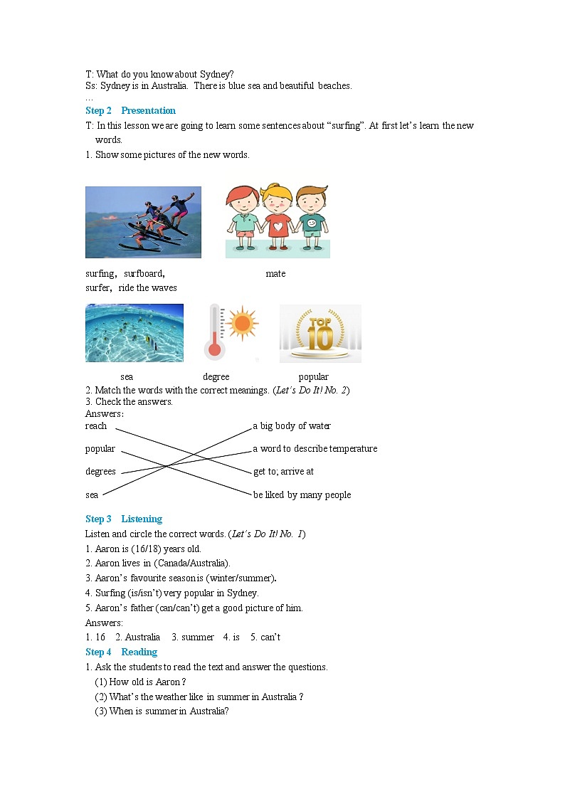 Lesson 35 Surfing in Sydney第2页