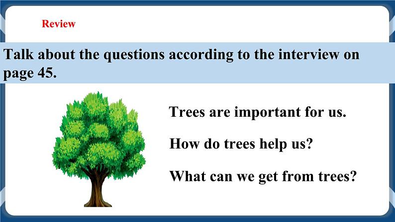 Unit 4 Save the trees Period 2 Reading II & Listening课件+教案+导学案+素材+同步练习04
