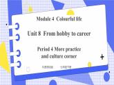 Unit 8 From hobby to career Period 4 More practice & culture corner 课件+教案+导学案+素材