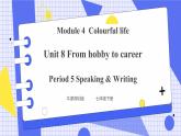 Unit 8 From hobby to career Period 5 Speaking & Writing 课件+教案+导学案+素材