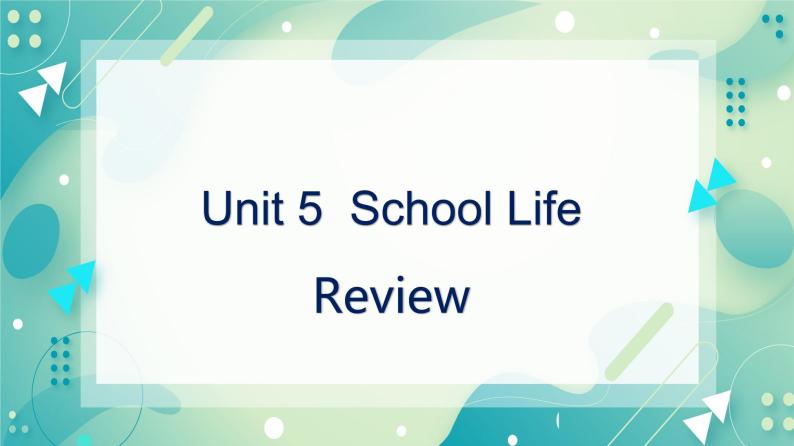 Review of Unit 5 课件+练习+学案01