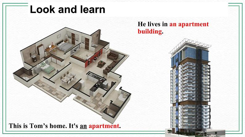 Unit 6 Topic 2 My home is in an apartment building.Section A课件第2页