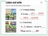 Unit 6 Topic 3 How can I get to the library_ Section B课件+教案+音频