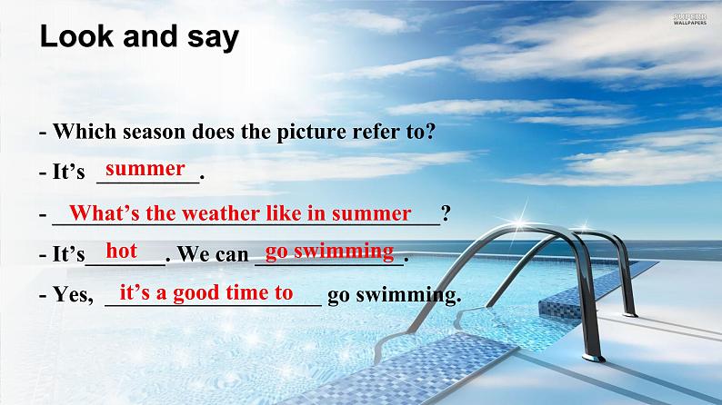 Unit 8 Topic 1 What 's the weather like in summer_ Section A课件第8页