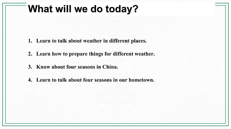 Unit 8 Topic 1 What's the weather like in summer_ Section C课件+教案+音视频04