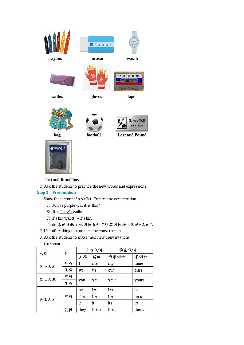 Module 1 Unit 1 Whose bag is this（课件PPT+教案+练习）02