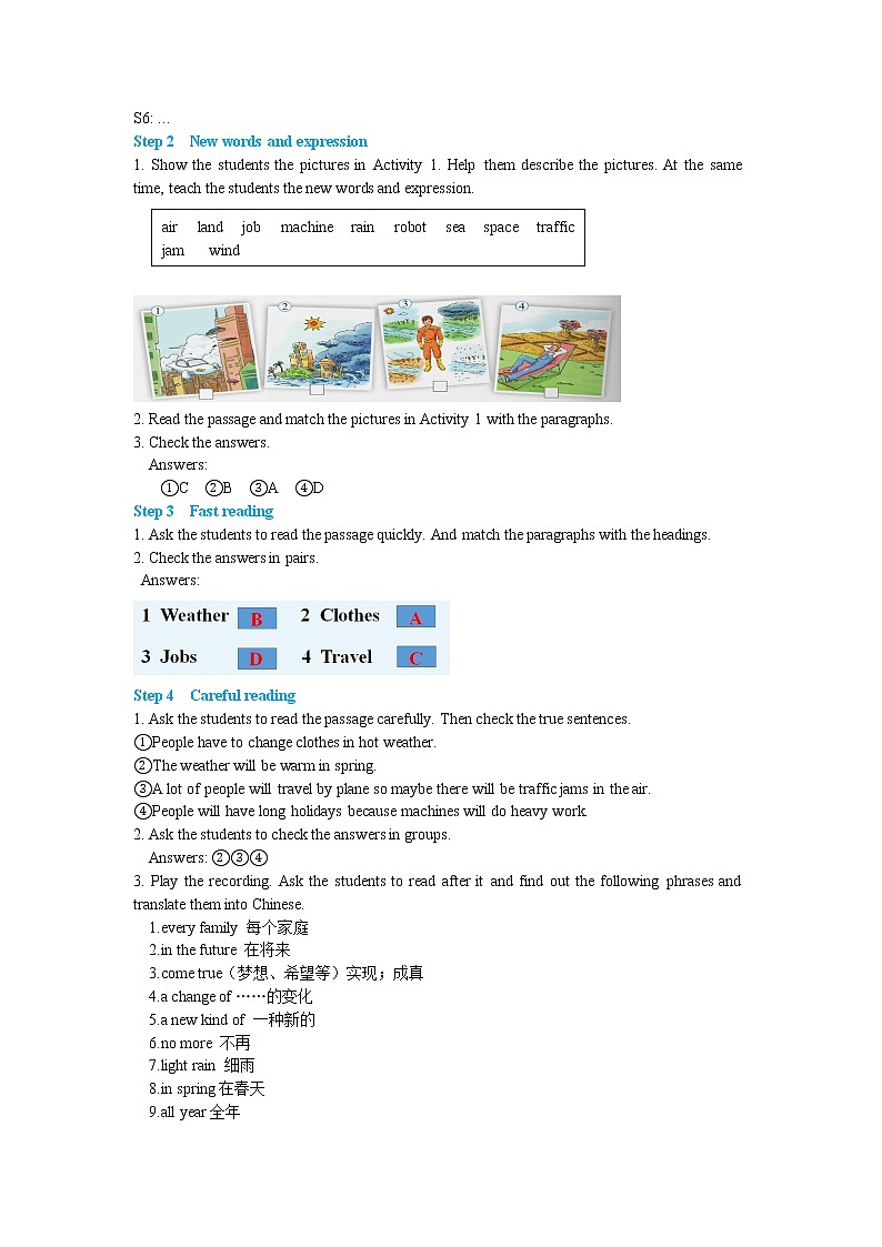 Module 4 Unit 2 Every family will have a small plane（课件PPT+教案+练习）02