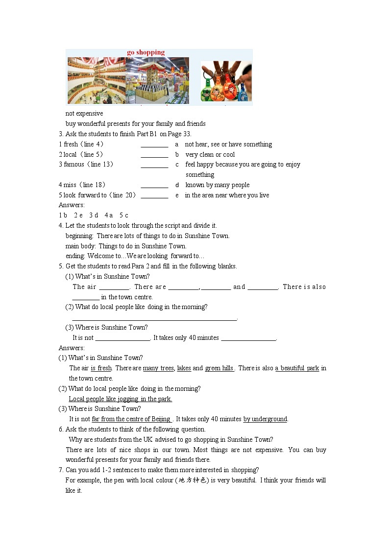 Unit 3  Welcome to Sunshine Town Reading（课件PPT+教案+练习）03