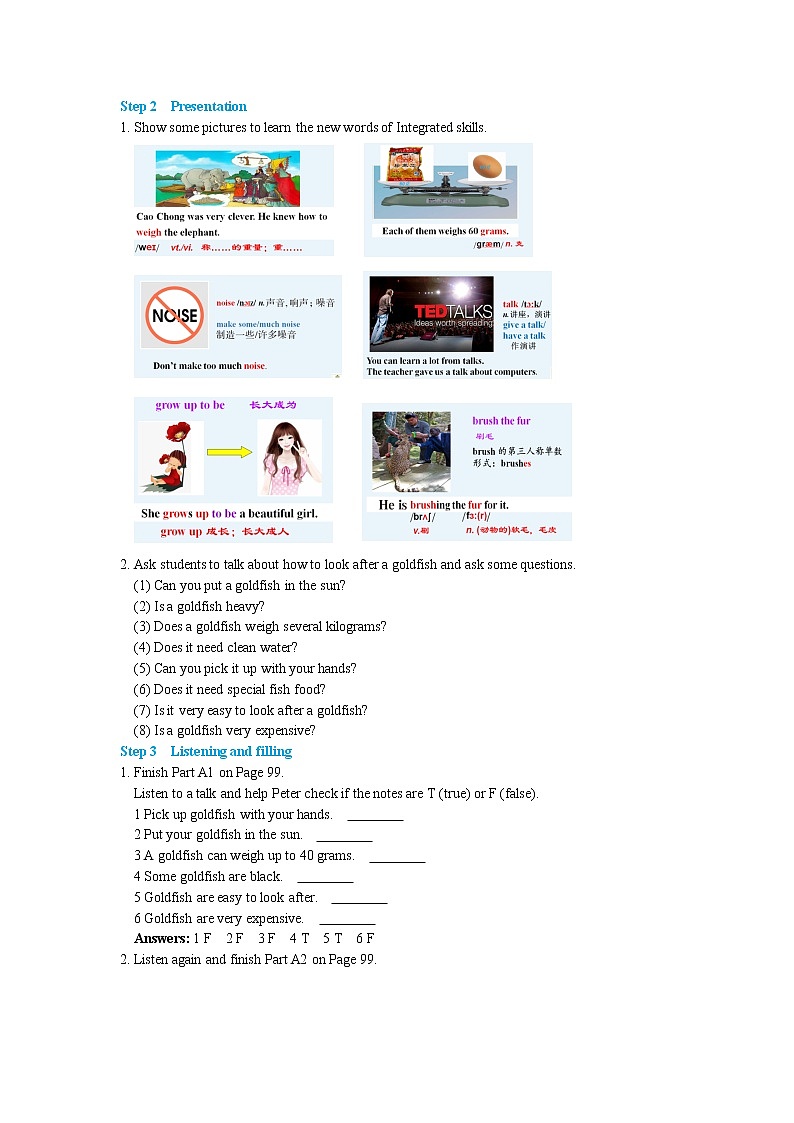 Unit 8 Pets Integrated skills＆Study skills（课件PPT+教案+练习）02