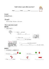 初中英语人教新目标 (Go for it) 版七年级下册Section B学案设计