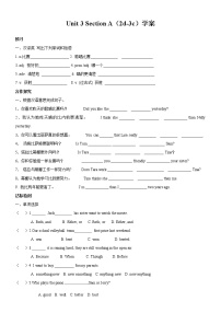 初中英语人教新目标 (Go for it) 版八年级上册Unit 3 I’m more outgoing than my sister.Section A学案