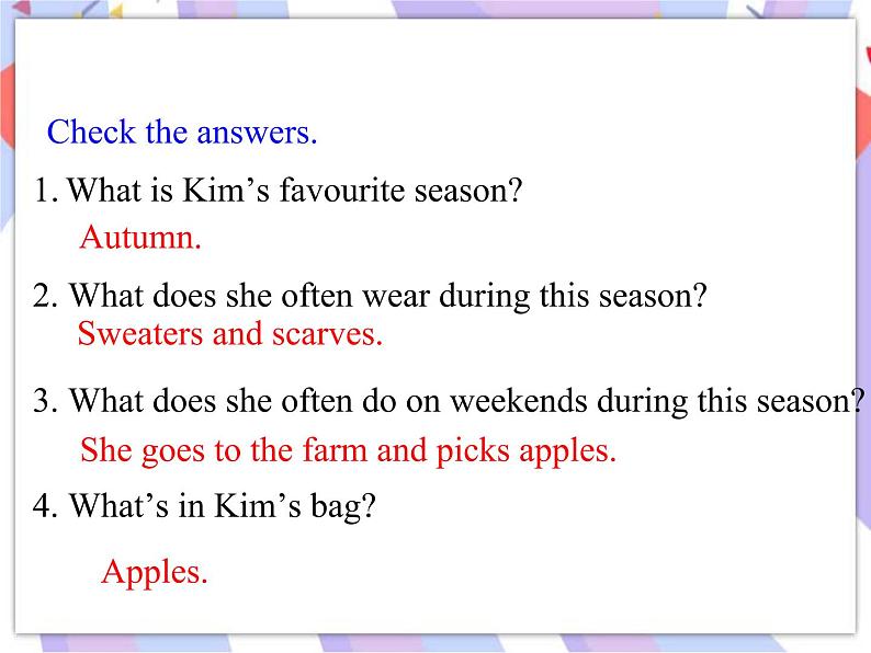 Unit 6 Seasons lesson 33 Kim’s Favourite Season 课件＋音频08