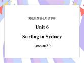 Unit 6 Seasons lesson 35 Surfing in Sydney 课件＋音频