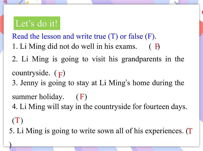 Unit 8 Summer Holiday Is Coming! Lesson 48 Li Ming's Summer Holiday 课件＋音频08