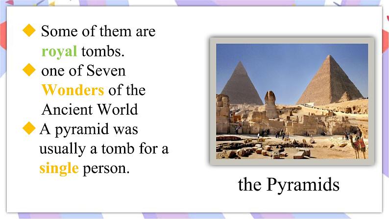 Module 2  Experiences  Unit 2  They have seen the Pyramids 课件03