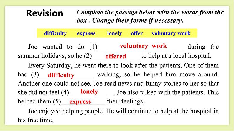 Unit 1 Helping those in need Period 2 Reading II&Listening 课件+导学案+教学设计07