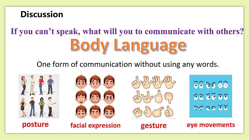 Unit 2 Body language Period 1 Reading I 课件+导学案+教学设计04