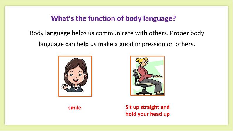 Unit 2 Body language Period 1 Reading I 课件+导学案+教学设计05