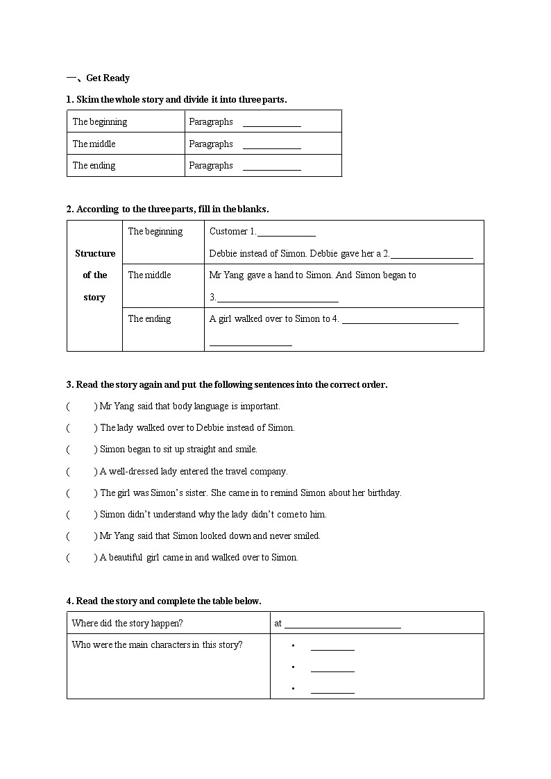 Unit 2 Body language Period 1 Reading I 课件+导学案+教学设计03