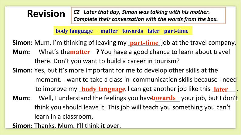 Unit 2 Body language Period 2 Reading II&Listening 课件+导学案+教学设计05