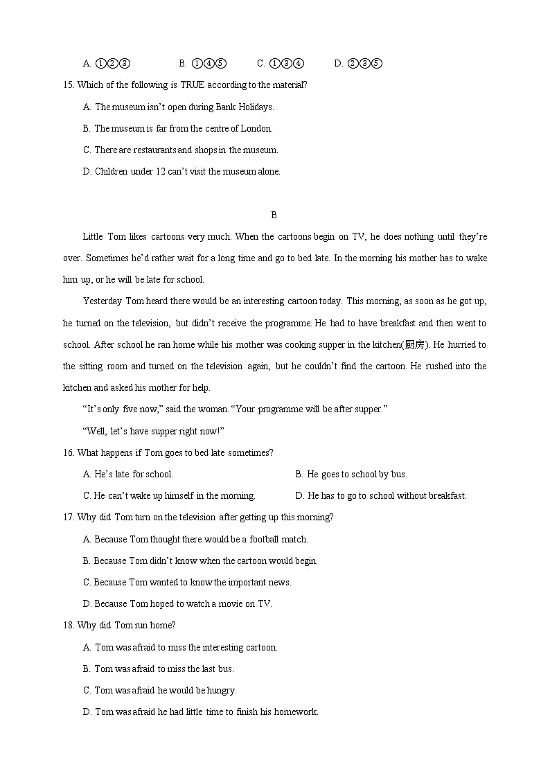 Unit 4 Cartoons and comic strips Period 6 Revision 课件+导学案+单元测试卷03