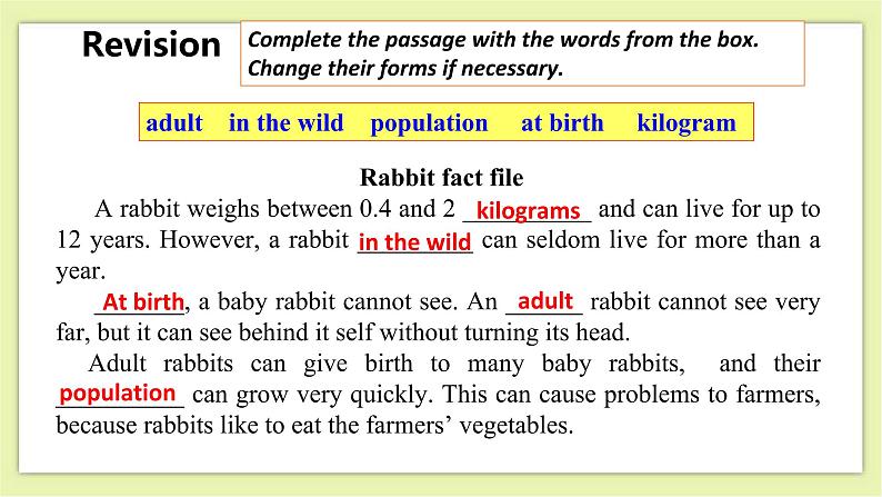 Unit 5 Save the endangered animals Period 2 Reading II&Listening 课件+导学案+教学设计05