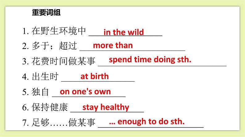 Unit 5 Save the endangered animals Period 6 Revision 课件+导学案+单元测试卷05