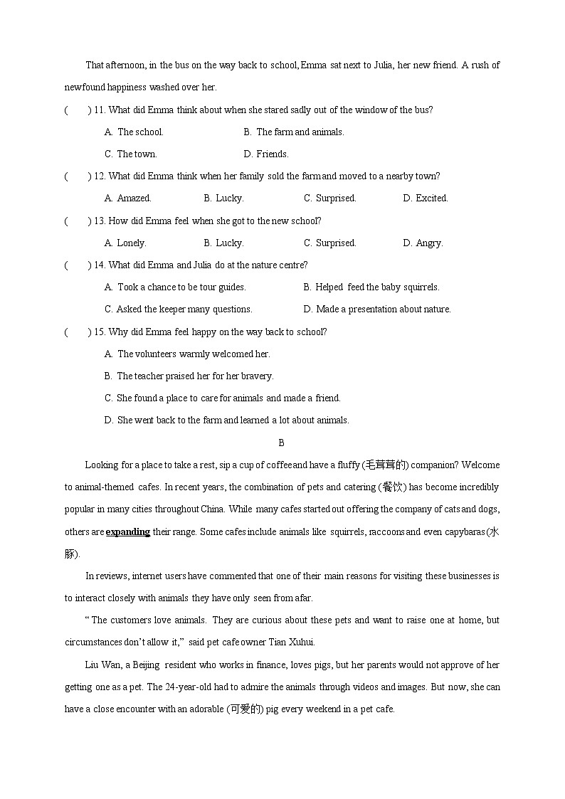 Unit 6 Pets Period 6 Revision 课件+导学案+单元测试卷03