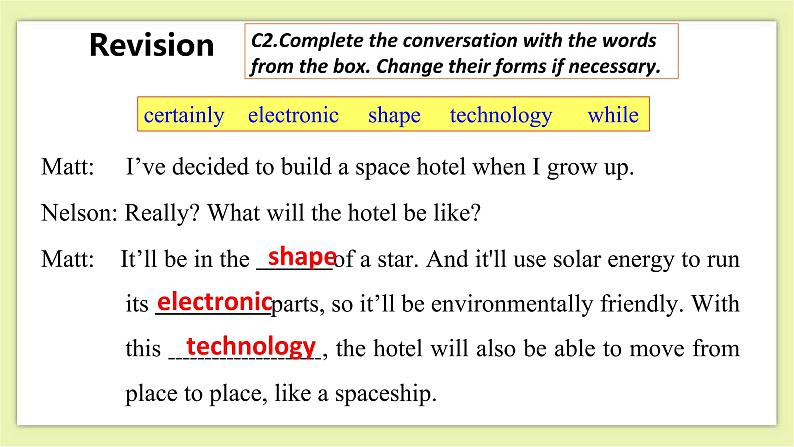 Unit 8 Life in the future Period 2 Reading II&Listening 课件+导学案+教学设计04