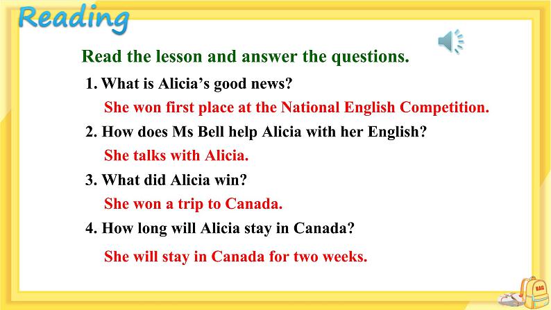 河北教育版中学英语七年级下 UNIT5 Lesson26 教学课件第8页