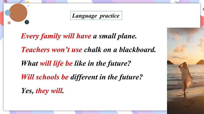 Module4 Life in the future Unit 3Language  in  use  课件08