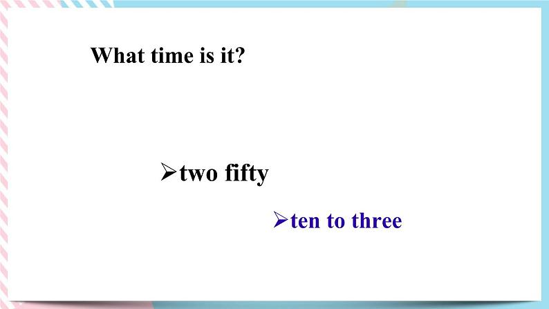 Unit 2What time do you go to school？Section A(1a-2d)课件+音视频（送教案练习）08