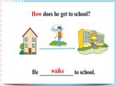 Unit 3 How to get to school？Section A (grammar focus-3c) 课件（送教案练习）