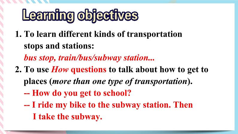 Unit 3 How to get to school？Section B (1a-1e) 课件+音视频（送教案练习）02