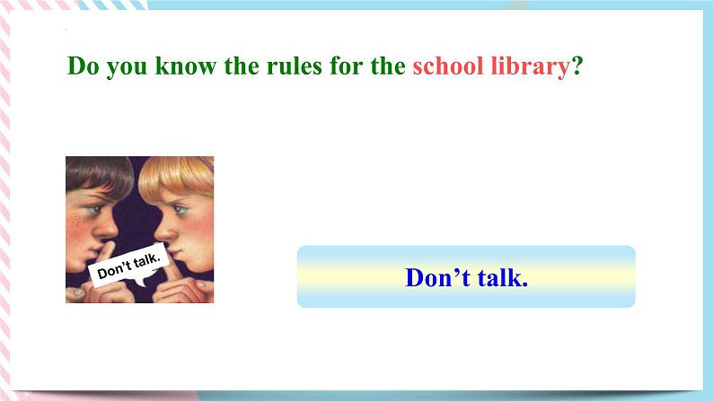 Unit 4 Don't eat in class. Section A (grammar focus-3c) 课件+音视频（送教案练习）07