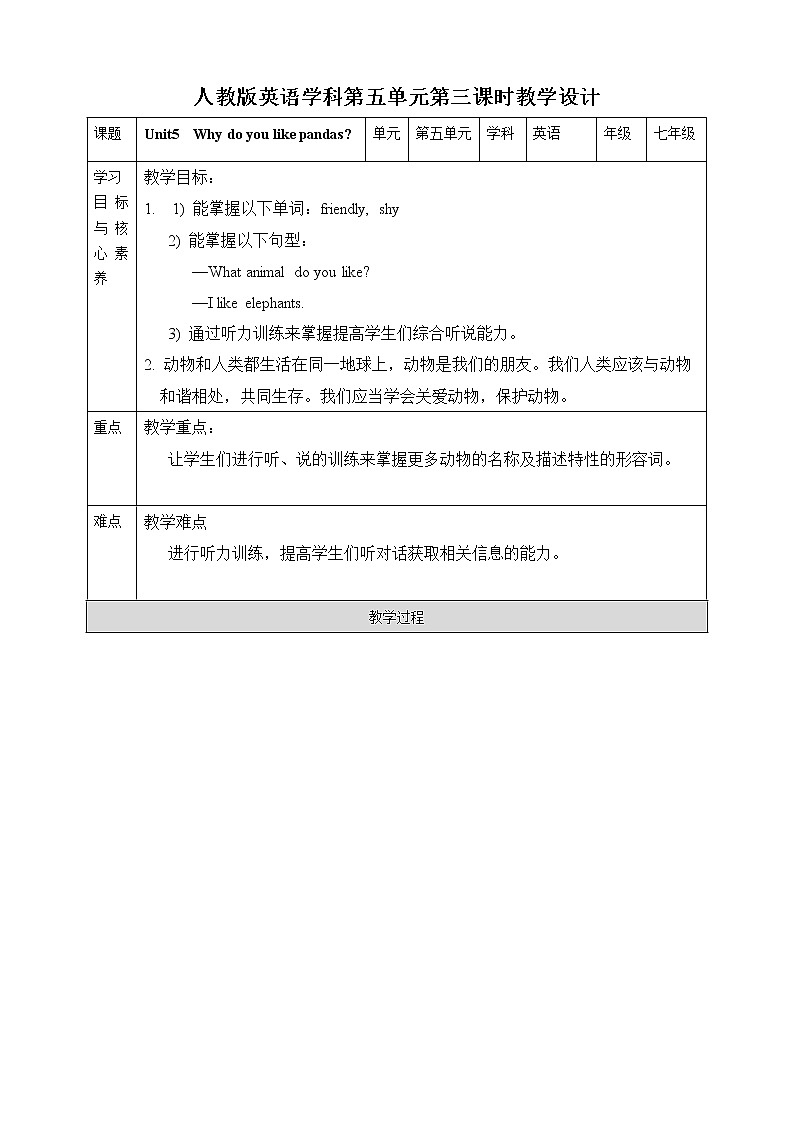 Unit 5 Why do you like pandas？Section B (1a-1e)课件+音视频（送教案练习）01
