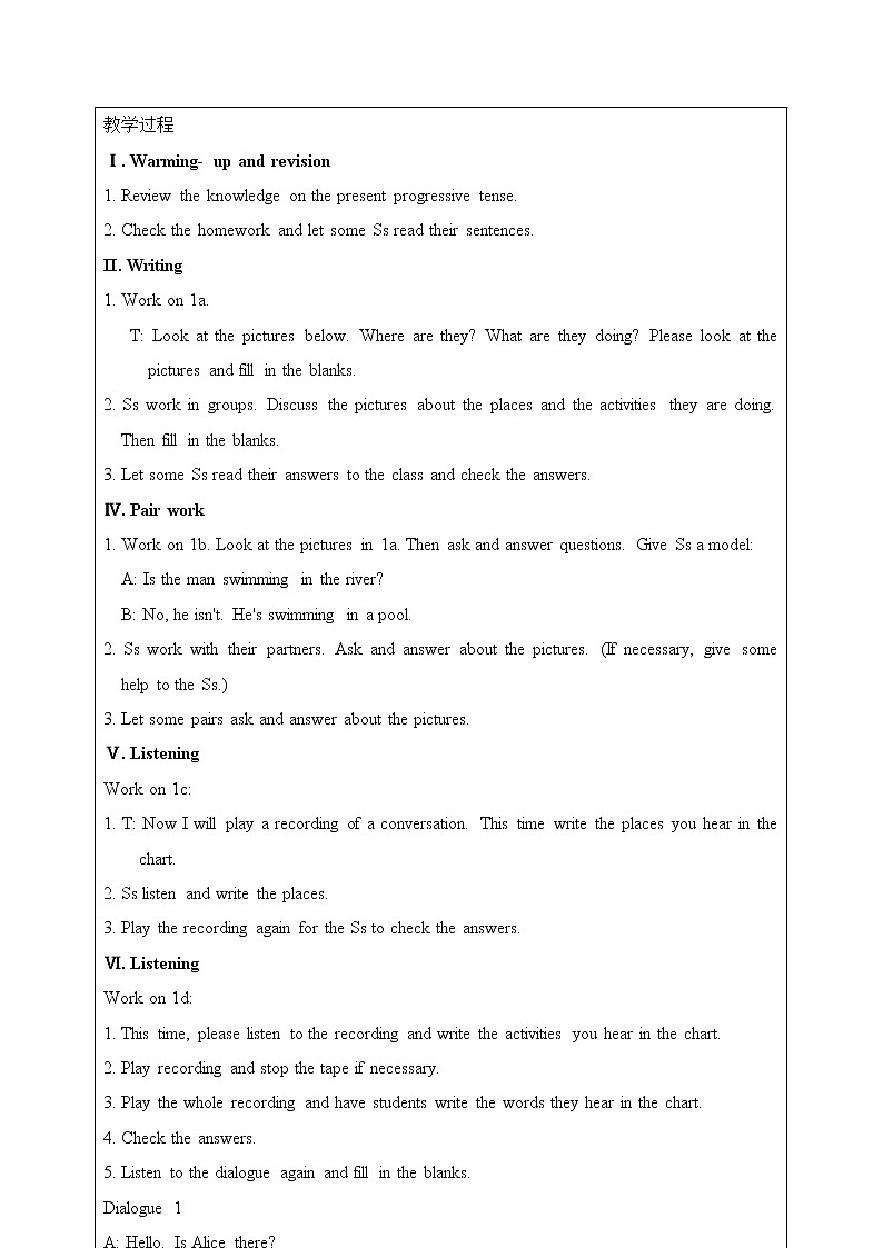 Unit 6 I'm watching TV. SectionB（课件+音视频）（送教案练习）02