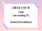 Unit 6 I'm watching TV. SectionB（课件+音视频）（送教案练习）