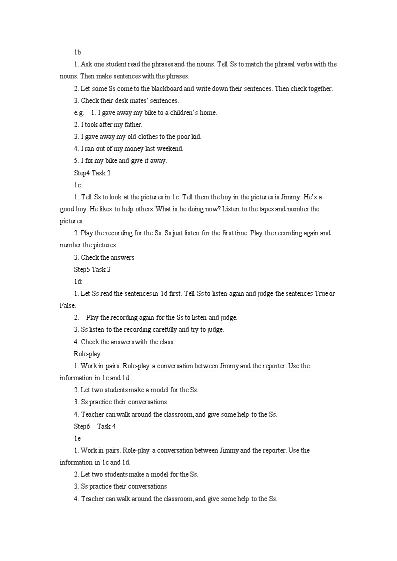 8年级下册英语人教版Unit 2 Section B   学案202