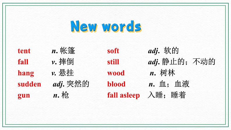 Module 4 Rules and suggestions Unit 2 we must keep the camp clean 课件+音频+练习03