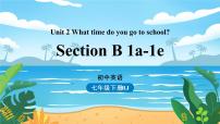 人教新目标 (Go for it) 版七年级下册Unit 2 What time do you go to school?Section B图片课件ppt