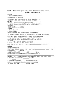 初中英语人教新目标 (Go for it) 版八年级下册Section A学案