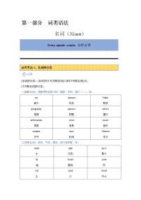 01 名词专题 -中考英语语法专题精讲精练