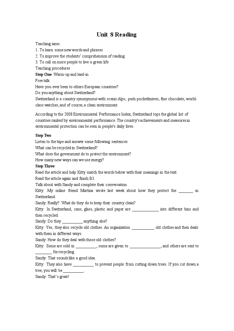 Period2 Reading  1教案第1页