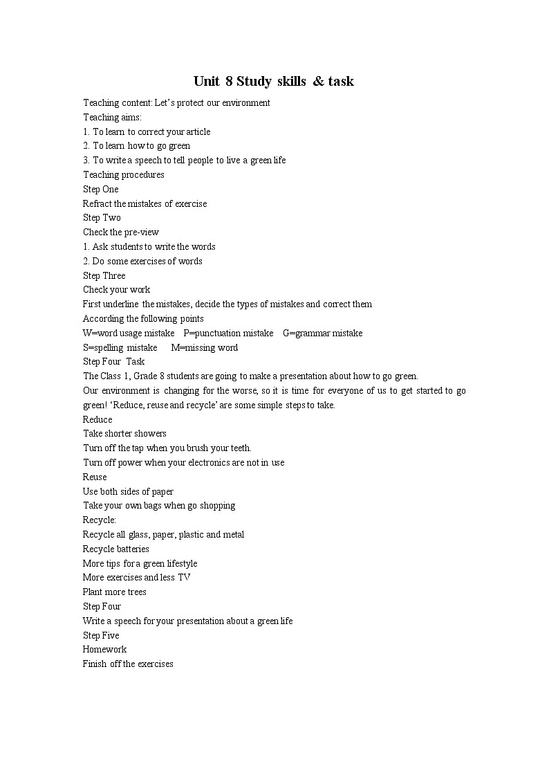 牛津译林版八B unit8 Task课件+教案+音频+导学案01