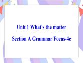 Unit 1 Section A Grammar Focus-4c 课件 人教版八年级英语下册