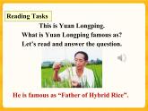 Lesson 9 China's most famous “farmer”備課件