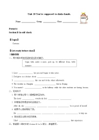 人教新目标 (Go for it) 版九年级全册Section B学案