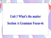 Unit 1 Section A Grammar Focus-4c 课件 人教版八年级英语下册